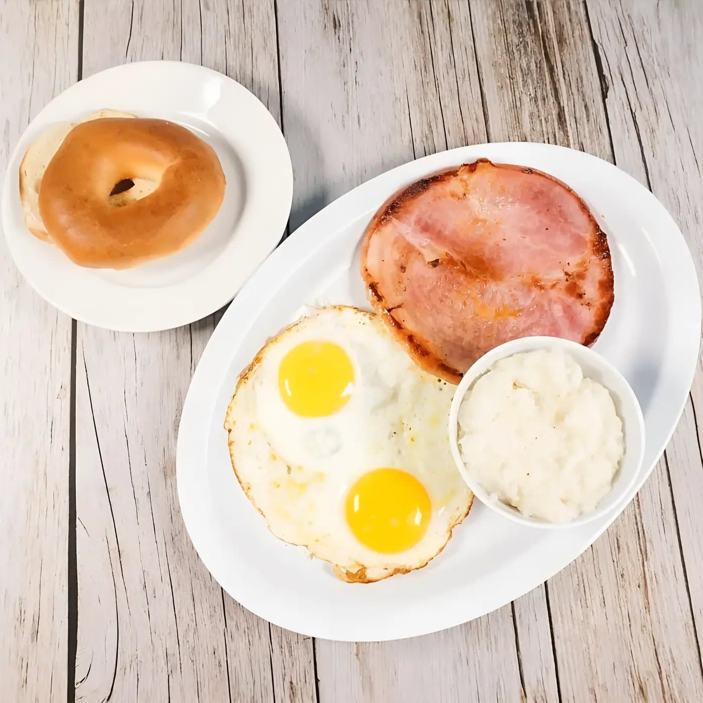 Eggs with Ham Steak