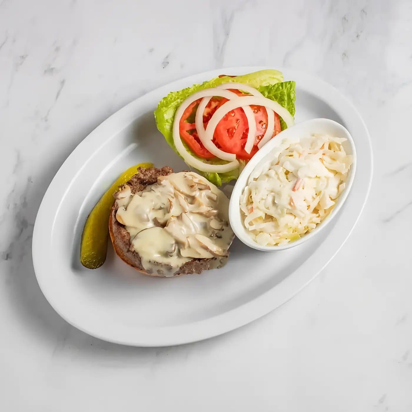 Mushroom Swiss Burger