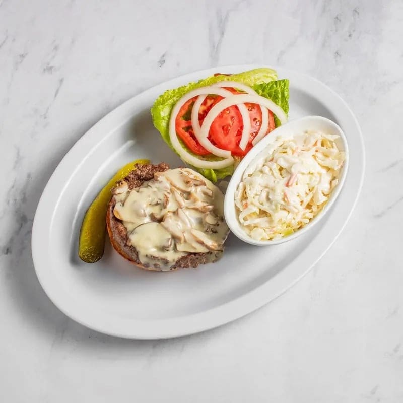 Mushroom Swiss Burger