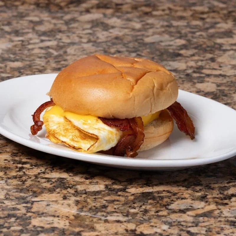 Egg, Cheese and Meat Sandwich